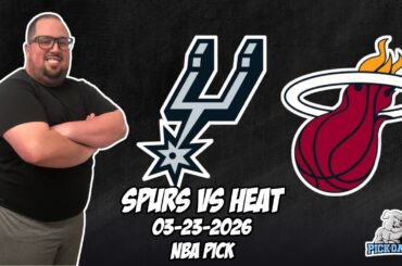 San Antonio Spurs vs Miami Heat 3/23/26 NBA Free Picks & Prediction | NBA Betting Tips