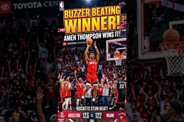 “Unbelievable Finish! Rockets Win at the Buzzer vs Heat