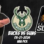 Milwaukee Bucks vs Phoenix Suns 3/21/26 NBA Free Picks & Prediction | NBA Betting Tips