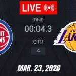 NBA LIVE! Los Angeles Lakers vs Detroit Pistons March 23, 2026 | 2026 NBA Season Live 2K
