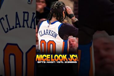 KNICKS WIN‼️ BUT JORDAN CLARKSON🇵🇭 DID THIS 👀🔥 #shortsbasketball #jordanclarkson #newyorkknicks #nba