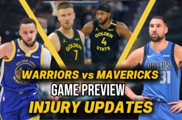 May Babalik na sa Line-up ng WARRIORS! | Mavericks vs Warriors Game Preview, Injury Update!