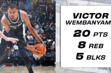 Victor Wembanyama Tallies 20 Points and 5 Blocks in Win Over Pacers