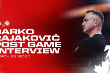 Darko Rajakovic | Post Game at Phoenix Suns | March 22, 2026