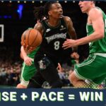 Minnesota Timberwolves Pace and Defense STUN Boston Celtics Behind Ayo Dosunmu & Bones Hyland