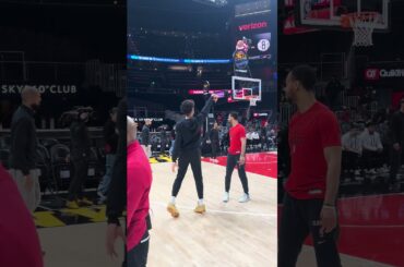 03-12-26 Atlanta Hawks Forward Jalen Johnson Warming Up