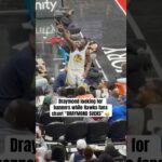 Draymond looking for banners in Atlanta 💀 (via DaltonJ_Johnson/X)