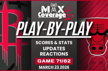 🔴LIVE - Houston Rockets vs Chicago Bulls - Play-By-Play & Reactions (3/23/26)