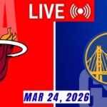 NBA LIVE! Golden State Warriors vs Miami Heat | March 24, 2026 | Warriors vs Heat | 2K