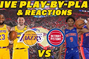 Los Angeles Lakers vs Detroit Pistons | Live Play-By-Play & Reactions