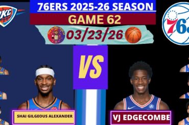 Philadelphia 76ers vs. Oklahoma City Thunder LIVE | Radio-Style Play-by-Play #thunder #76ers #sixers