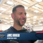 James Borrego on facing the New York Knicks, Jose Alvarado | Pelicans Practice 3/22/26