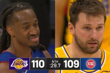 FINAL 35 Seconds to Los Angeles Lakers vs Detroit Pistons