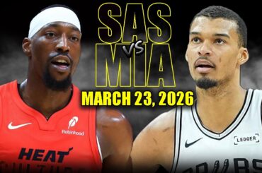 San Antonio Spurs vs Miami Heat Full Game Highlights – March 23, 2026 | NBA Season