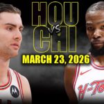 Houston Rockets vs Chicago Bulls Full Game Highlights – March 23, 2026 | NBA Season