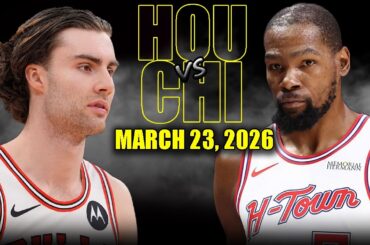 Houston Rockets vs Chicago Bulls Full Game Highlights – March 23, 2026 | NBA Season
