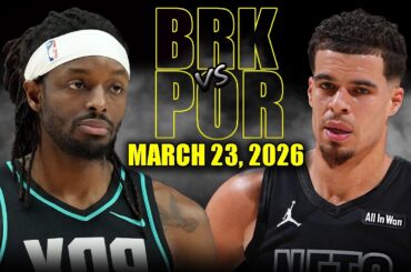 Brooklyn Nets vs Portland Trail Blazers Full Game Highlights – March 23, 2026 | NBA Season