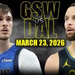 Golden State Warriors vs Dallas Mavericks Full Game Highlights – March 23, 2026 | NBA Season