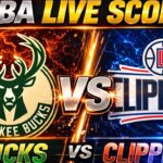 Milwaukee Bucks vs Los Angeles Clippers LIVE Scoreboard | NBA Live Scores