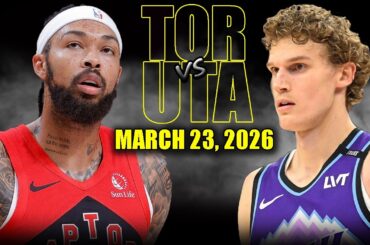 Toronto Raptors vs Utah Jazz Full Game Highlights – March 23, 2026 | NBA Season