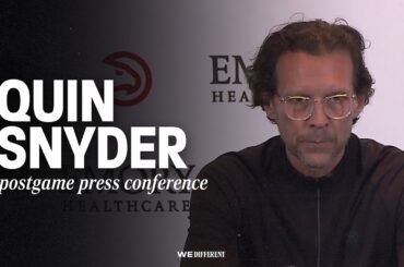 Hawks vs. Grizzlies Postgame Press Conference: Quin Snyder
