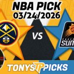 Denver Nuggets vs Phoenix Suns Pick 3/24/26 NBA Pick Prediction