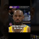 Only the 3rd time LeBron had 0 in the 1H