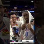 Played the right way all 48 🤝 - Dub and Nick hit the mic postgame in Philly 🎙️ #okcthunder