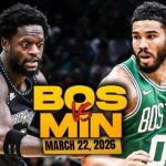 Boston Celtics vs Minnesota Timberwolves Full Game Highlights | Mar 22, 2026 | FreeDawkins