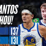 GUI SANTOS vs. COOPER FLAGG! Warriors vencem Mavs na prorrogação - NBA Melhores Momentos