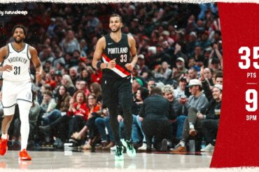 TOUMANI CAMARA CAREER-HIGH NIGHT 35 PTS, 9-11 FROM 3 | Trail Blazers vs Nets | March 23, 2026