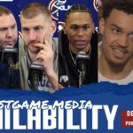 ALL Denver Nuggets Postgame Media vs. POR  🎙️