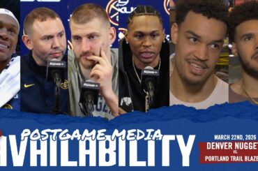 ALL Denver Nuggets Postgame Media vs. POR  🎙️