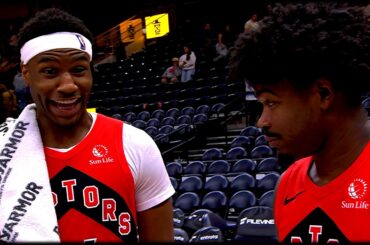 Ja'Kobe Walter x Jamal Shead Post-Game Interview vs Utah Jazz