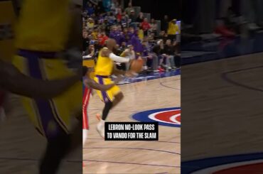 LeBron, dime. Vando, DUNK #Lakers