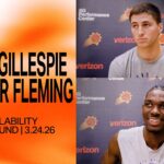 Collin Gillespie & Rasheer Fleming Practice Media Availability | Phoenix Suns | 3-24-26