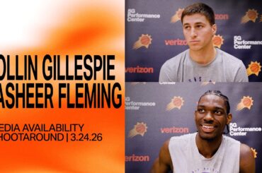 Collin Gillespie & Rasheer Fleming Practice Media Availability | Phoenix Suns | 3-24-26