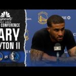 Gary Payton II shares thoughts on Moses Moody's injury in Warriors' win vs. Mavs | NBC Sports BA