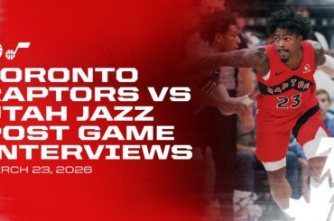 Toronto Raptors Full Media Availabilities | Post Game at Utah Jazz | March 23, 2026