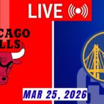 NBA LIVE! Golden State Warriors vs Chicago Bulls | March 25, 2026 |Warriors vs Bulls 2K Full Game