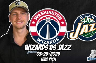 Washington Wizards vs Utah Jazz 3/25/26 NBA Free Picks & Prediction | NBA Betting Tips