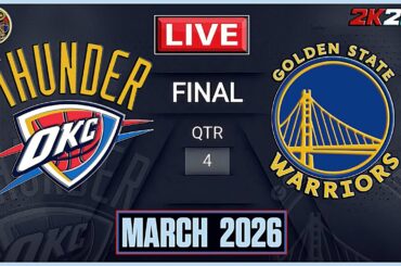 NBA LIVE!   Oklahoma City THUNDER  vs Golden State WARRIORS  |  NBA Regular Season   |   NBA 2K26  |