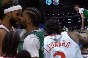 Naji and Isaiah go face to face & Kawhi clutch buckets after Flagg stare down