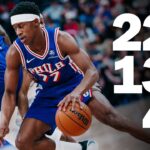 VJ Edgecombe Secures 20+ Point Double-Double