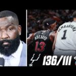 Kendrick Perkins was impressed by the San Antonio Spurs' easy 136-111 victory over the Miami Heat