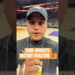 Instant Reaction To The Phoenix Suns LOSING TO The Nuggets ⛏️ #nba #phoenixsuns #devinbooker