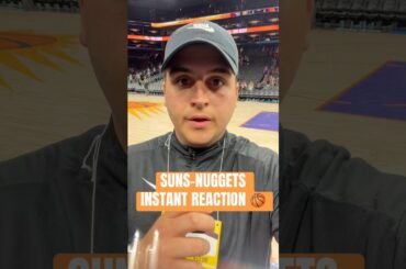 Instant Reaction To The Phoenix Suns LOSING TO The Nuggets ⛏️ #nba #phoenixsuns #devinbooker