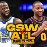 Golden State Warriors vs Atlanta Hawks Full Game Highlights | Mar 21, 2026 | FreeDawkins