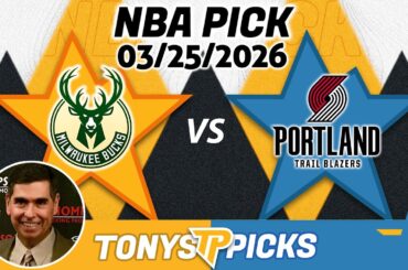 Milwaukee Bucks vs Portland Trail Blazers Pick 3/25/26 NBA Pick Prediction