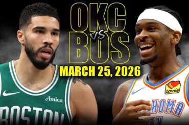 Oklahoma City Thunder vs Boston Celtics Full Game Highlights – March 25, 2026 | NBA Season